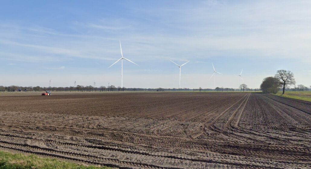Snoeijinksdijk nabij einde bomenrij